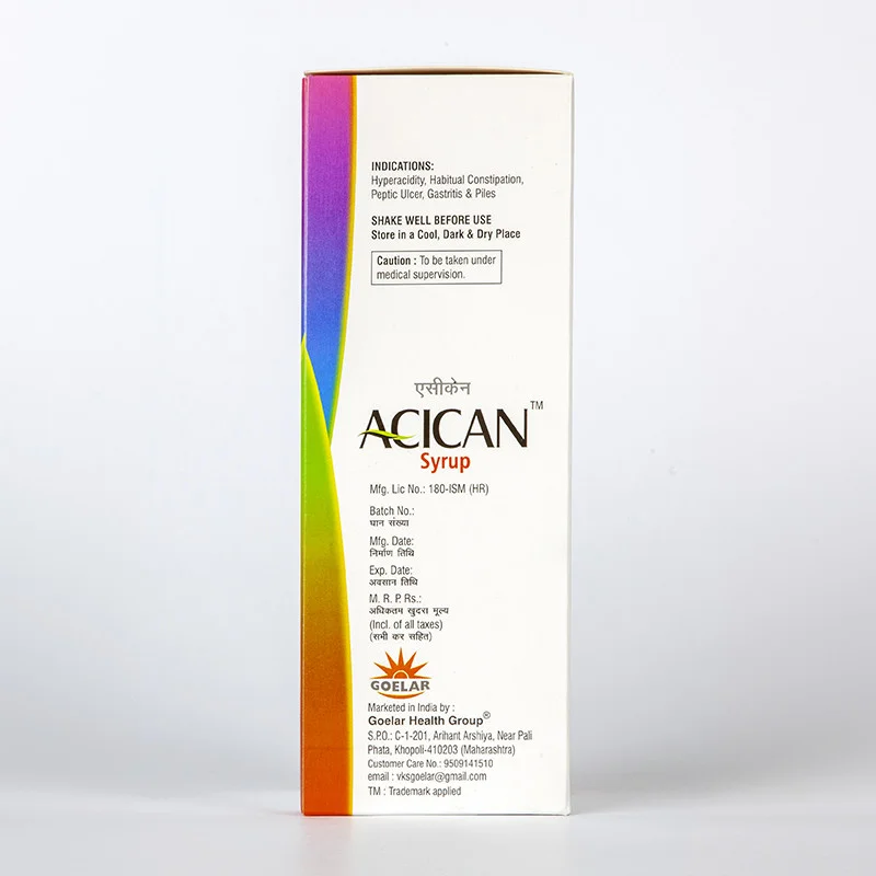 Acican Syrup - Ayurvedic Relief for Acidity, Gas & Constipation