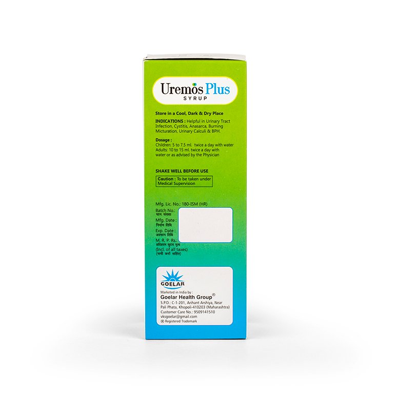 Uremos Plus – Ayurvedic Support for Urinary Tract & Kidney Wellness