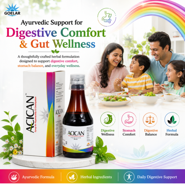 Acican Syrup - Ayurvedic Relief for Acidity, Gas & Constipation