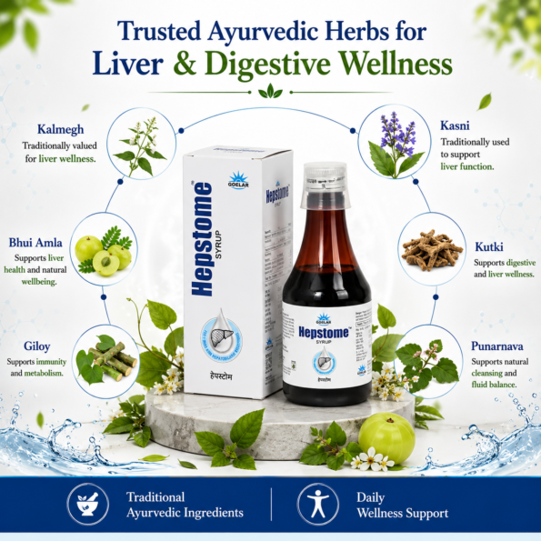 Hepstome Syrup - Ayurvedic Liver Tonic for Natural Liver Wellness