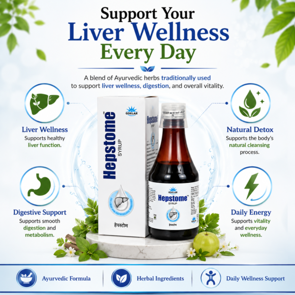 Hepstome Syrup - Ayurvedic Liver Tonic for Natural Liver Wellness