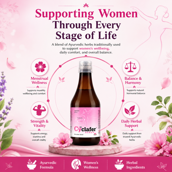 Cyclafer Syrup - Ayurvedic Support for Menstrual Balance & Women’s Wellness