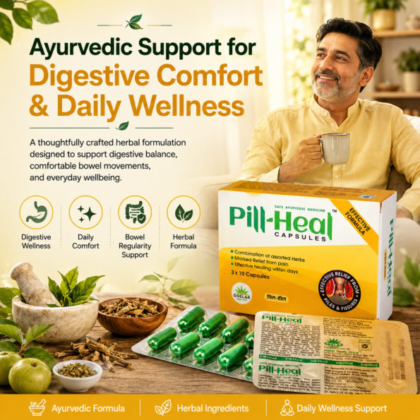 Pill-Heal Capsules - Ayurvedic Support for Piles, Fissures & Digestive Wellness