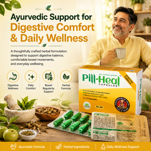 Pill-Heal Capsules - Ayurvedic Support for Piles, Fissures & Digestive Wellness