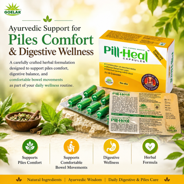 Pill-Heal Capsules - Ayurvedic Support for Piles, Fissures & Digestive Wellness