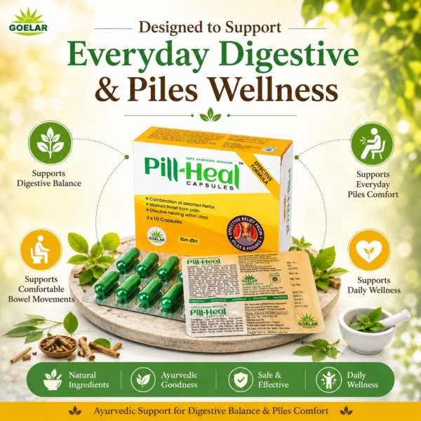 Pill-Heal Capsules - Ayurvedic Support for Piles, Fissures & Digestive Wellness