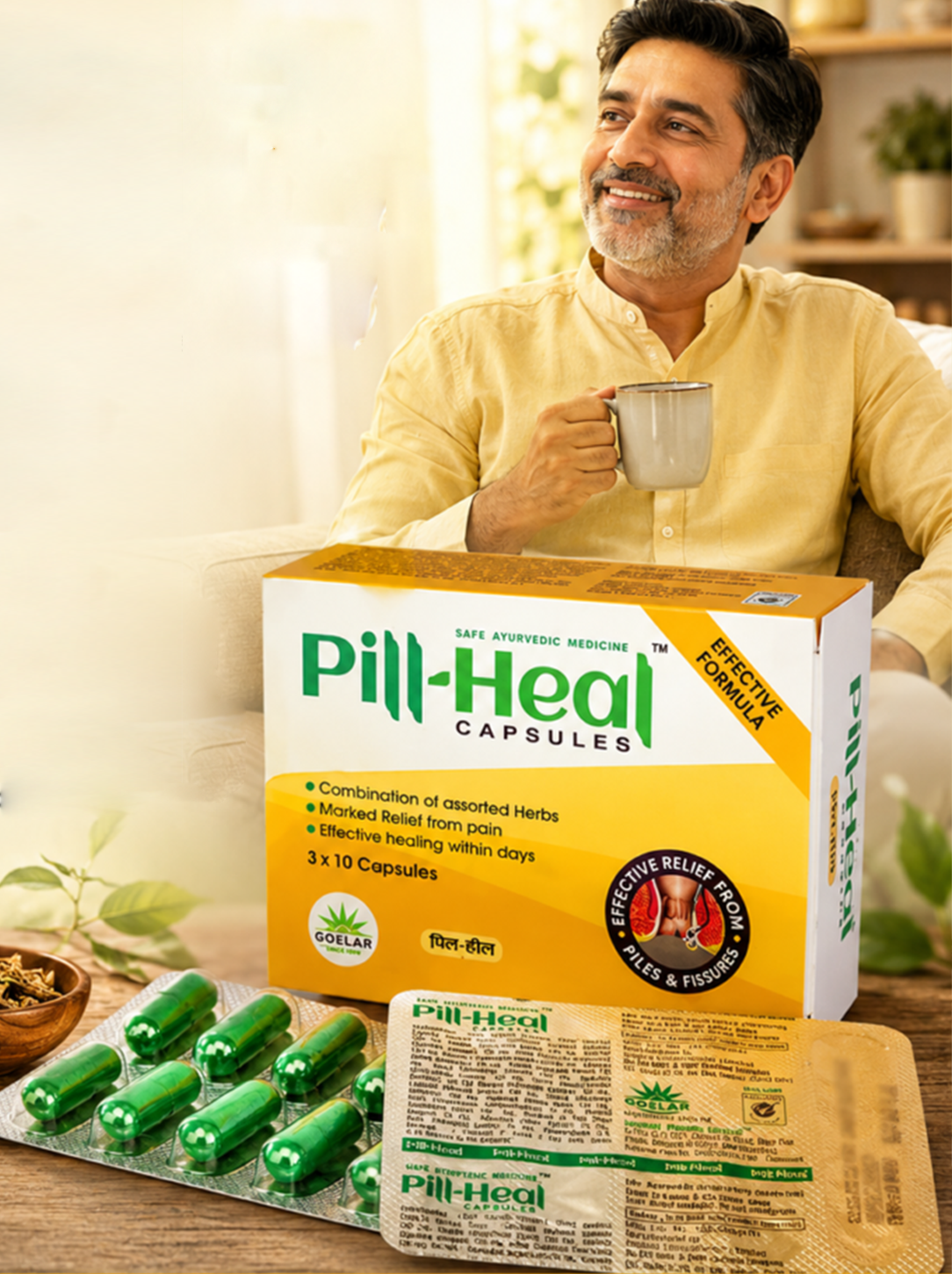Pill-Heal Capsules - Ayurvedic Support for Piles, Fissures & Digestive Wellness