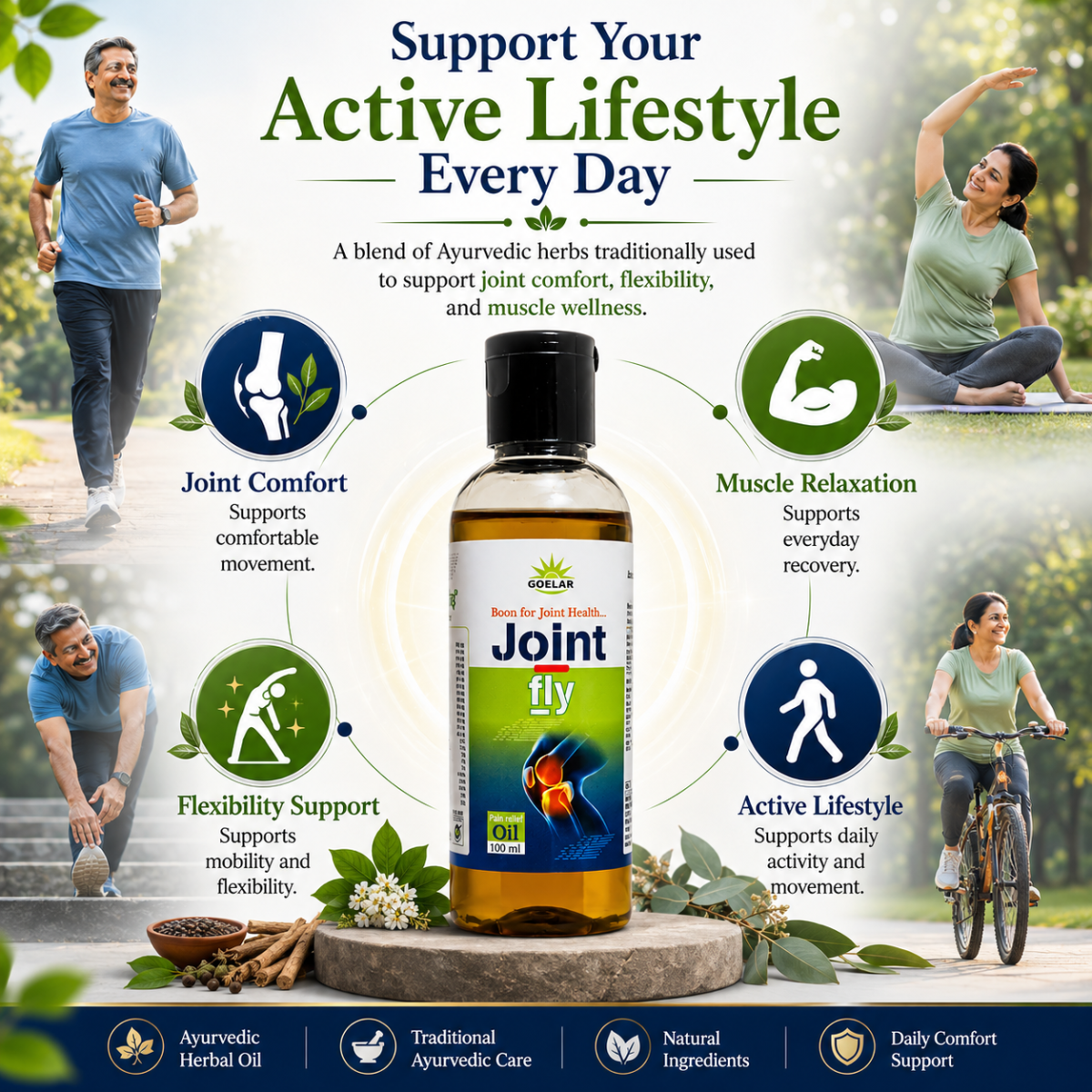 Joint Fly Oil – Ayurvedic Pain Relief Oil for Joints & Muscles