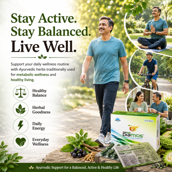 Diamos Capsule – Ayurvedic Support for Healthy Blood Sugar Balance