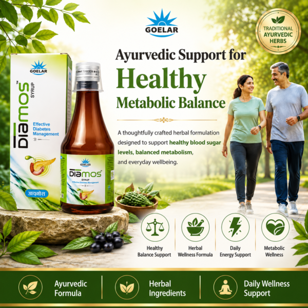 Diamos Syrup – Ayurvedic Support for Healthy Blood Sugar Levels