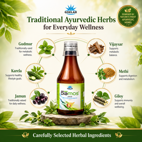 Diamos Syrup – Ayurvedic Support for Healthy Blood Sugar Levels