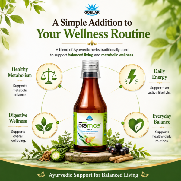 Diamos Syrup – Ayurvedic Support for Healthy Blood Sugar Levels