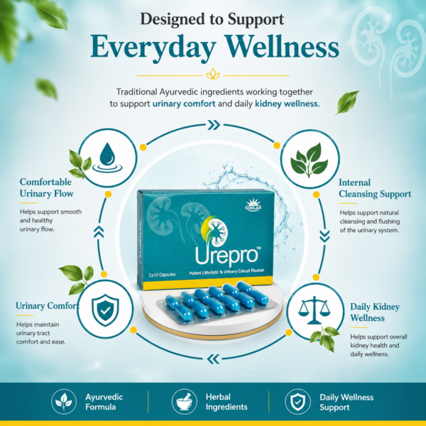 Urepro Capsule – Ayurvedic Herbal Support for Kidney & Urinary Wellness