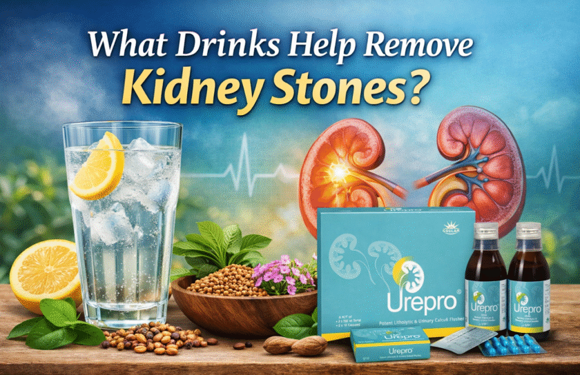what drinks help remove kidney stones