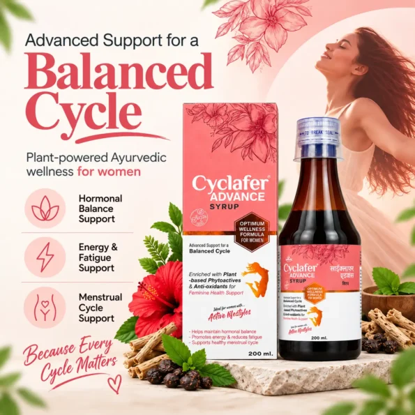 Cyclafer Advance Syrup – Ayurvedic Menstrual & Women's Wellness Support