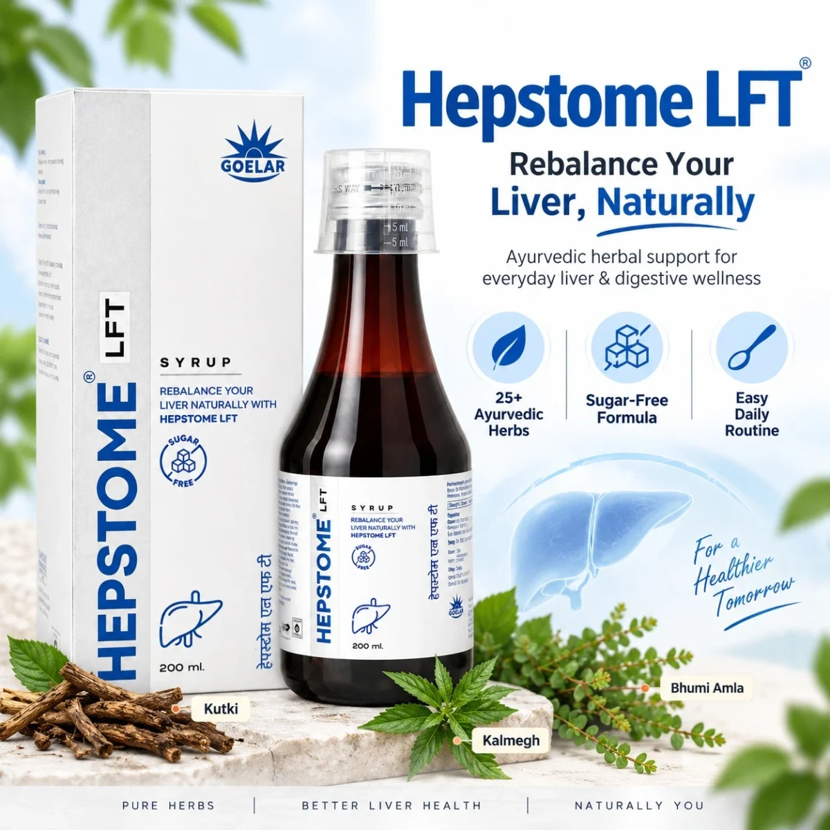 Hepstome-LFT Syrup – Ayurvedic Liver & Digestive Support