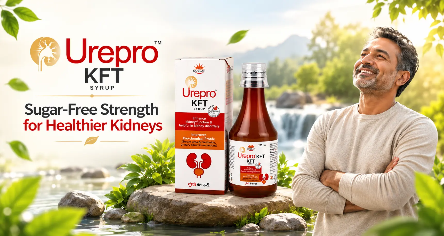 Urepro KFT sugar-free syrup for kidney wellness