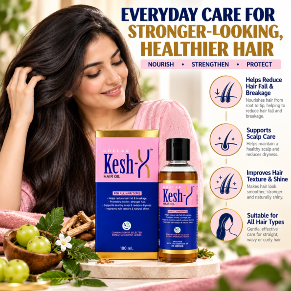 Kesh-X Hair Oil - Ayurvedic Hair Oil with 21 Herbs (100 ml)