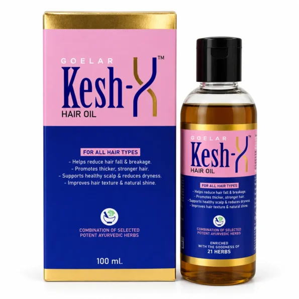 Kesh-X Hair Oil - Ayurvedic Hair Oil with 21 Herbs (100 ml)