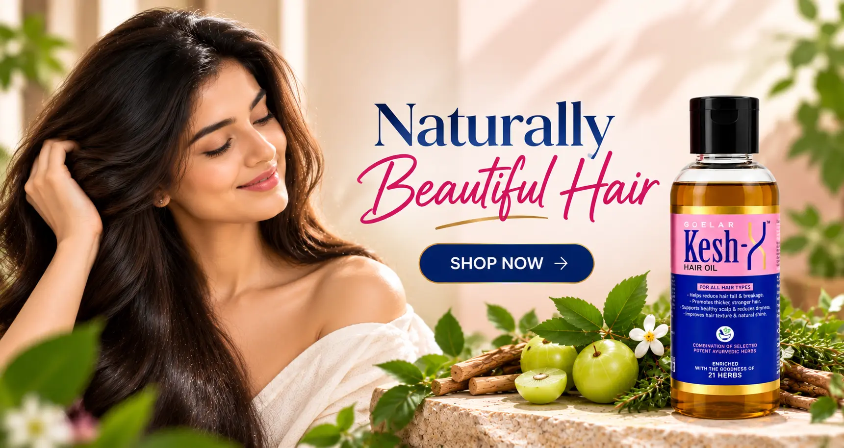 Kesh-X Ayurvedic hair oil with 21 herbs